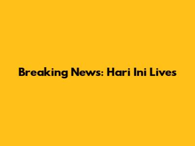 Breaking News: Hari Ini Lives